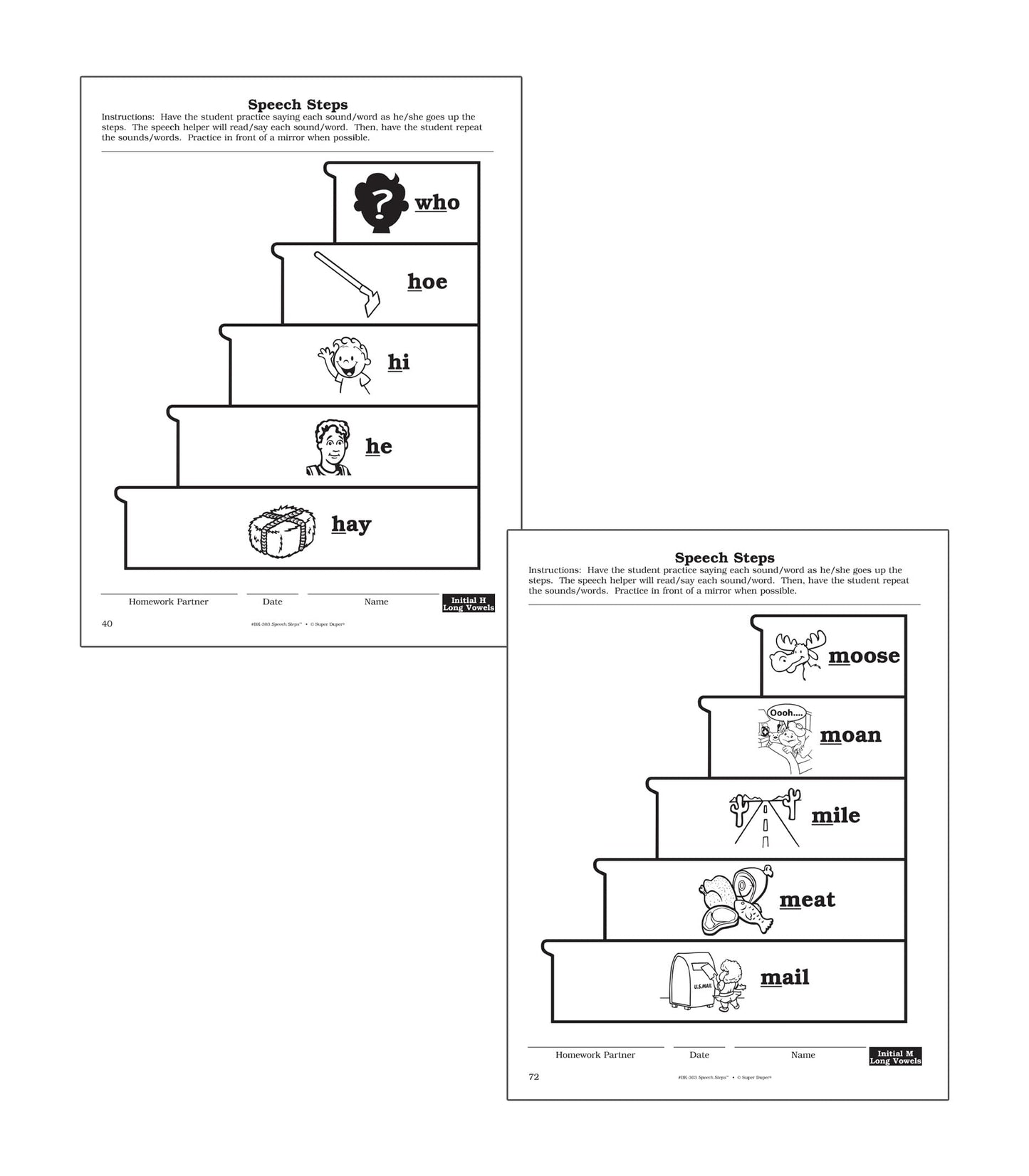 Super Duper Publications Speech Steps Reproducible Drills for Artic and Language Book Educational Learning Resource for Children
