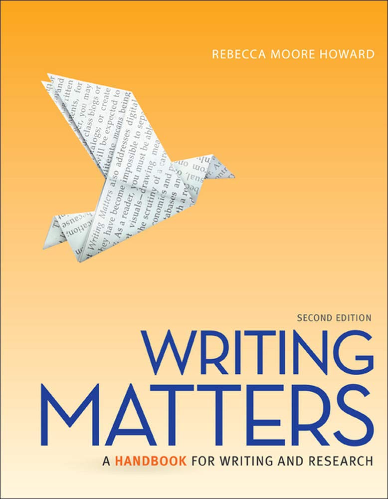 Writing Matters(A Handbook for Writing and Research)
