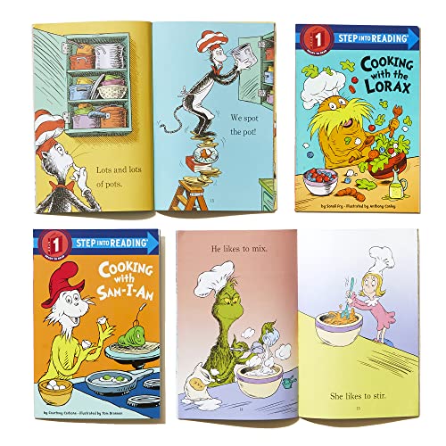 Cooking with Dr. Seuss Step into Reading 4-Book Boxed Set: Cooking with the Cat; Cooking with the Grinch; Cooking with Sam-I-Am; Cooking with the Lorax