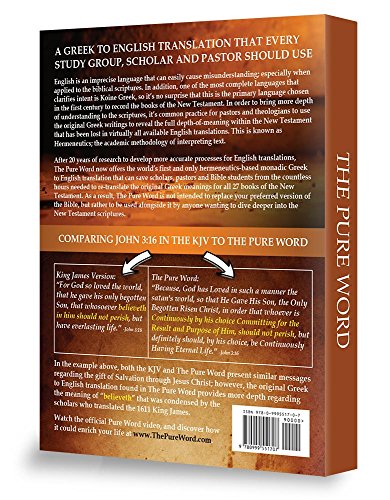 The Pure Word — back cover