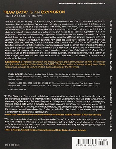 Raw Data Is an Oxymoron (Infrastructures) — back cover