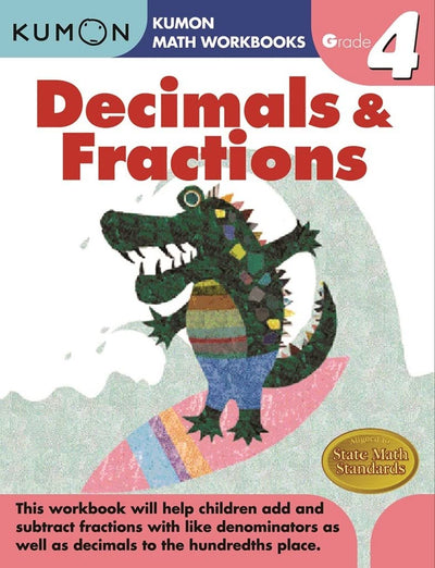 Kumon Grade 4 Decimals & Fractions (Kumon Math Workbooks)