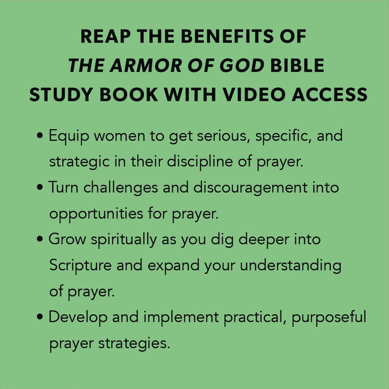 The Armor of God - Bible Study for Women with Video Access — back cover