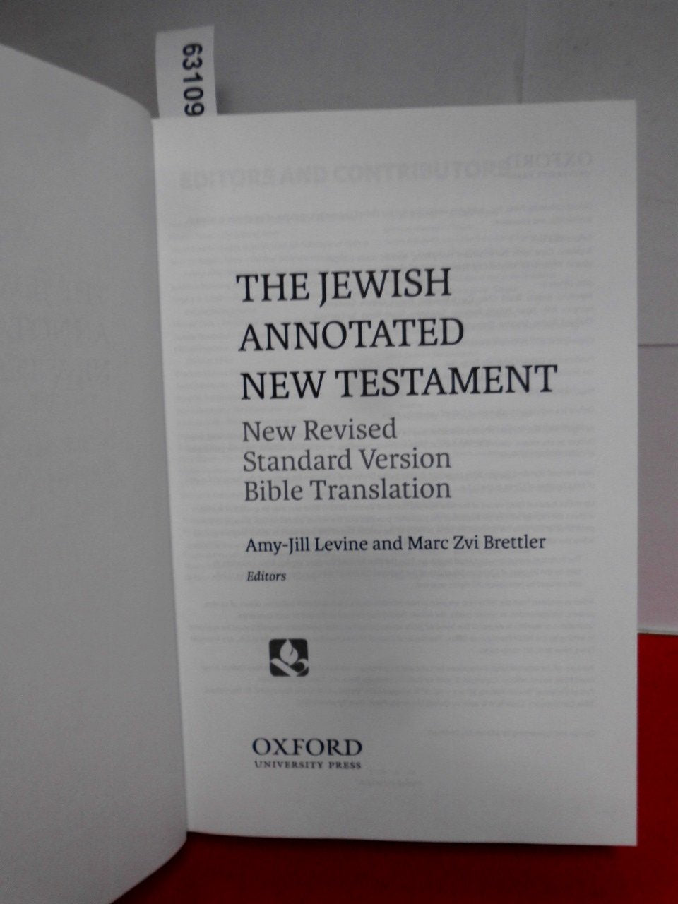 The Jewish Annotated New Testament by Levine, Amy-Jill