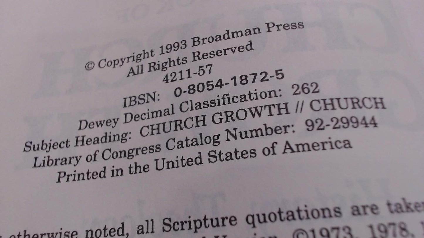 The Book of Church Growth