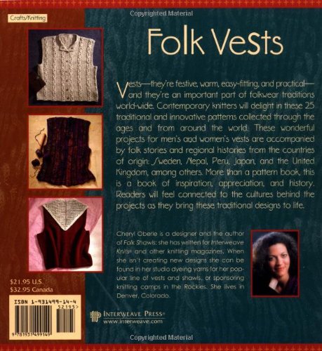Folk Vests: 25 Knitting Patterns & Tales From Around the World