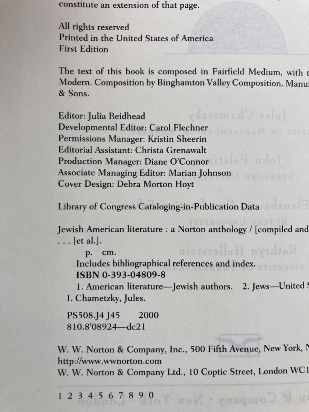 Jewish American Literature: A Norton Anthology