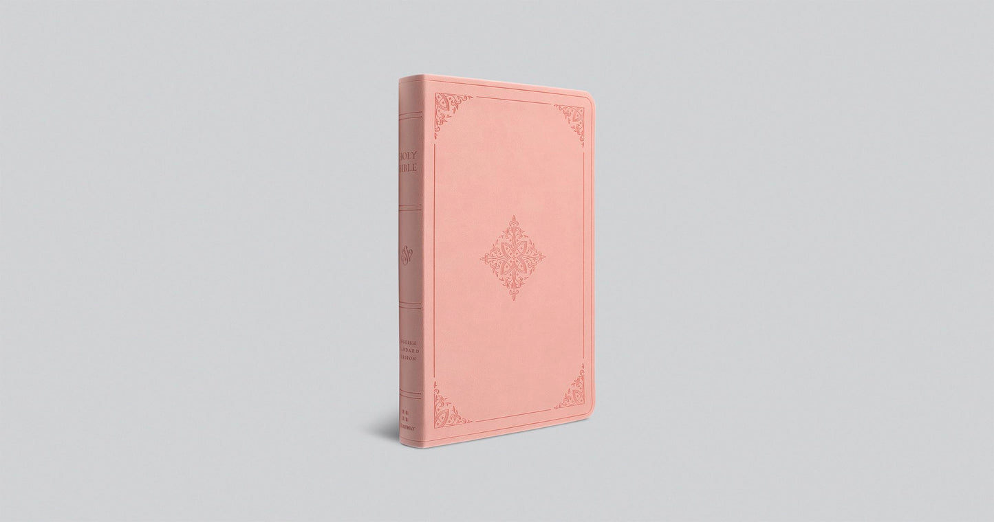 ESV Large Print Value Thinline Bible (TruTone, Pink, Fleur-de-lis Design): Holy Bible, English Standard Version