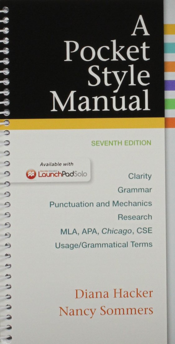 Pocket Style Manual 7e & LaunchPad Solo for A Pocket Style Manual 7e (Six Month Access)