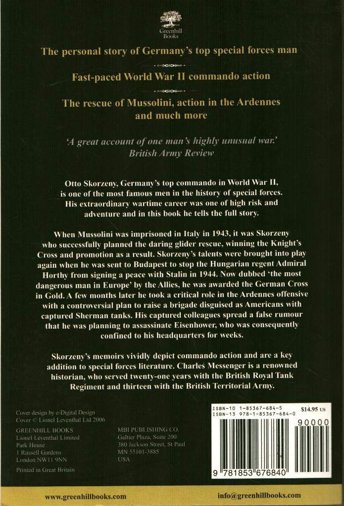 Skorzeny's Special Missions: The Memoirs of the Most Dangerous Man in Europe