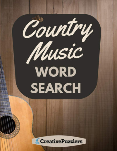 Country Music Word Search: Country and Western Activity Puzzle Book Volume 1