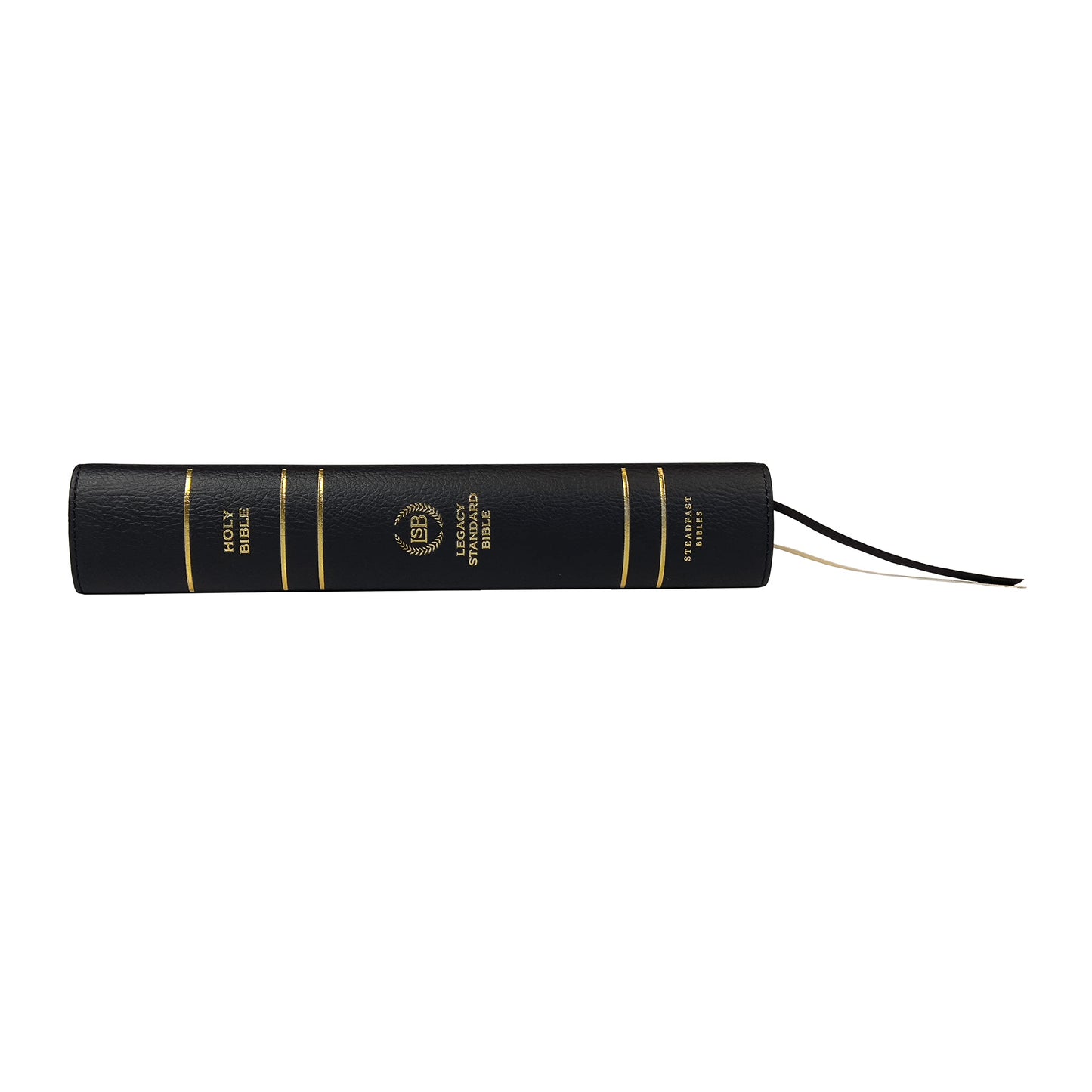 LSB Holy Bible, Large Print, Black Imitation Leather: Legacy Standard Bible in a Single-Column, Wide-Margin, Lay-Flat, Red Letter Format with 2 Ribbon Markers, 40 GSM Paper & Gold Gilded Page Edges