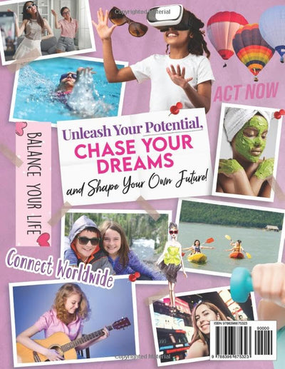 Vision Board Clip Art Book for Teen Girls: 250 Inspiring Images, Positive Affirmations & Powerful Words to Manifest Dreams and Goals for Young Women (Vision Board Supplies)