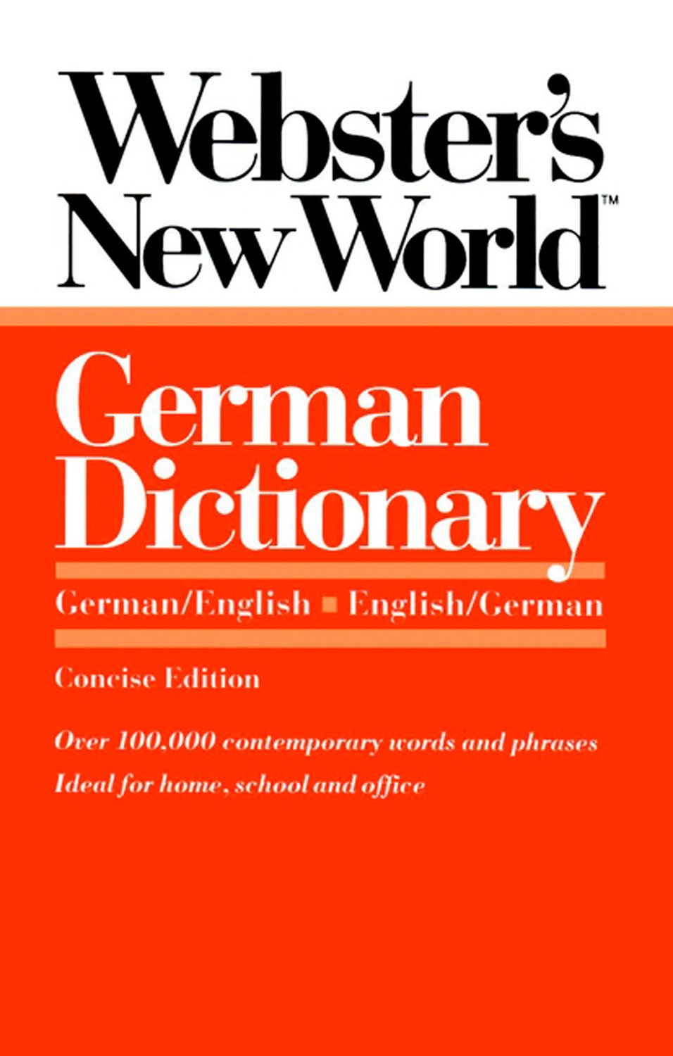 Webster's New World German Dictionary: German/English Englis