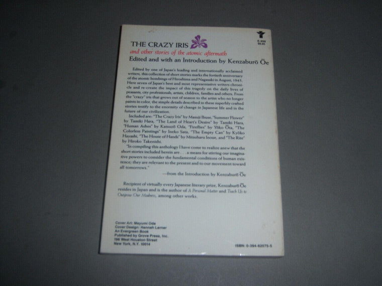 The Crazy Iris: And Other Stories of the Atomic Aftermath — back cover