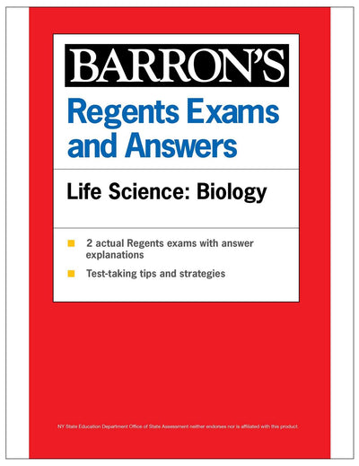 Regents Exams and Answers: Life Science: Biology, 1st Edition (Barron's New York Regents)
