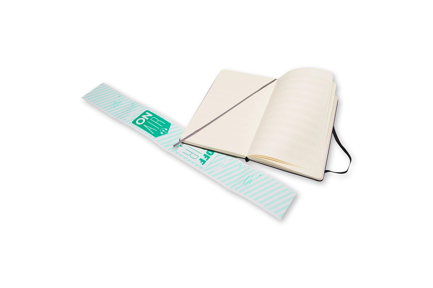 Moleskine Art Music Notebook, Hard Cover, Large (5" x 8.25") Pentagram, Black, 192 Pages