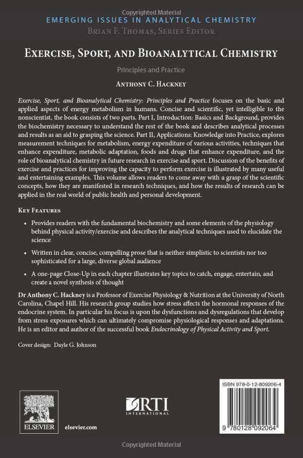Exercise, Sport, and Bioanalytical Chemistry: Principles and Practice (Emerging Issues in Analytical Chemistry)