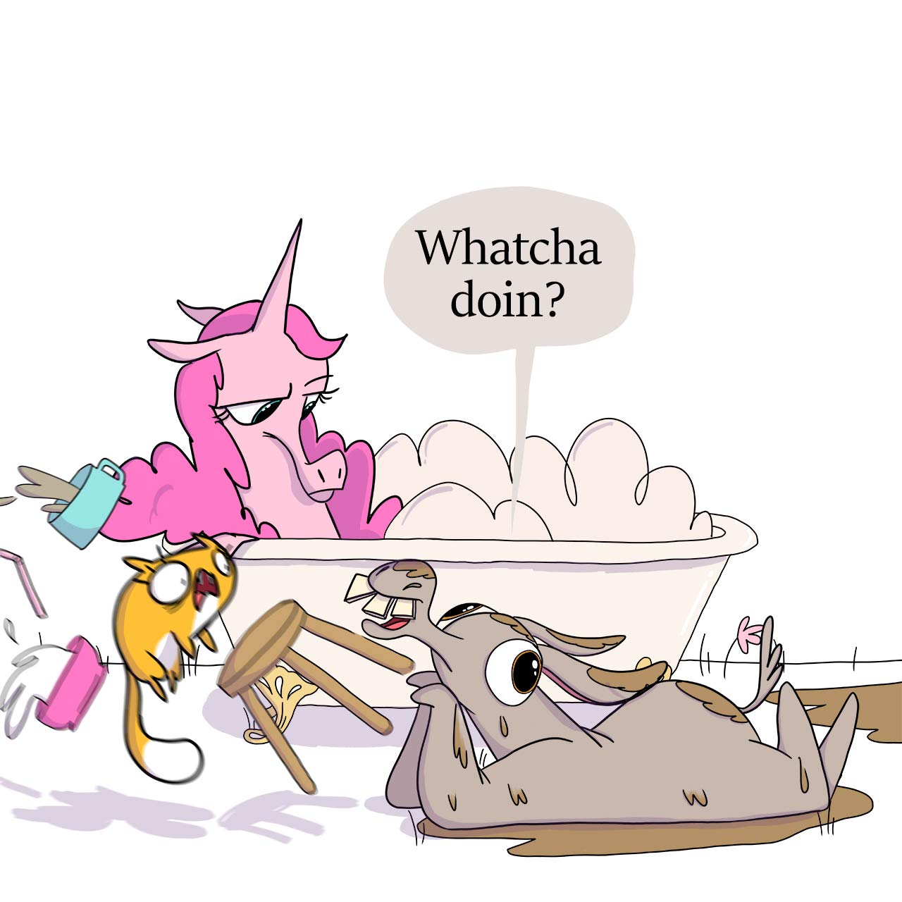 Donkeys cant take bubble baths!: A Hilariously Silly Story about Being Open-Minded and Trying New Things
