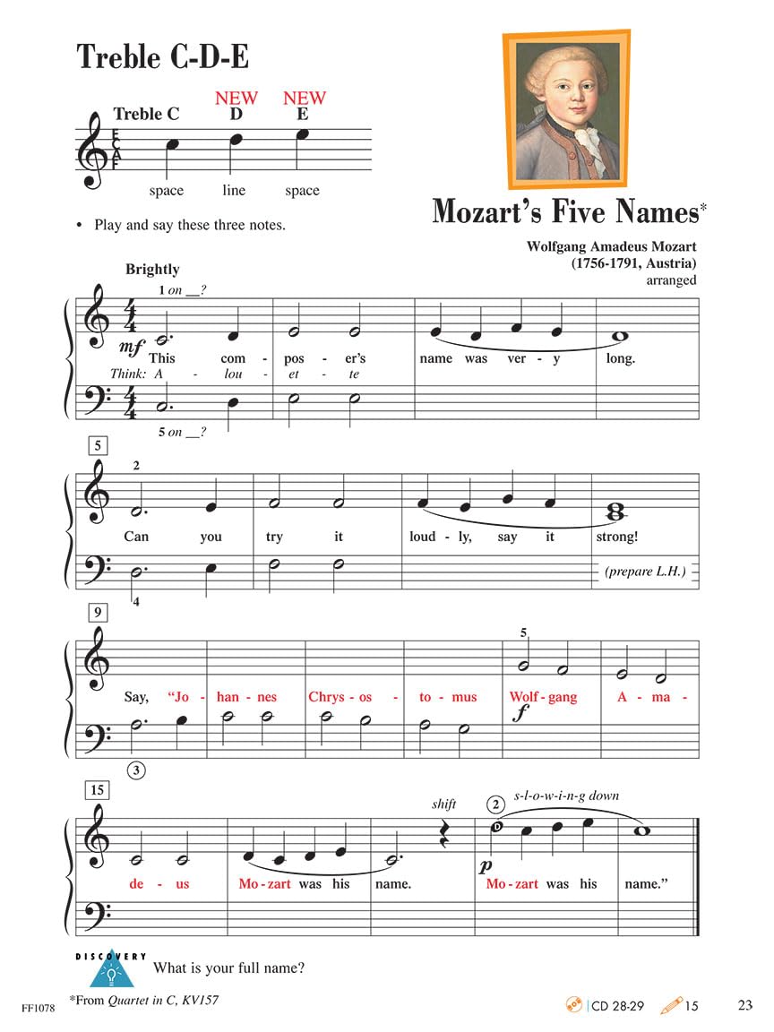 Piano Adventures: Lesson Book - Level 1, 2nd Edition Beginner Piano Method Book Sheet Music Songbook with Chords and Grand Staff Reading Faber Piano Method Book for Kids and Adults