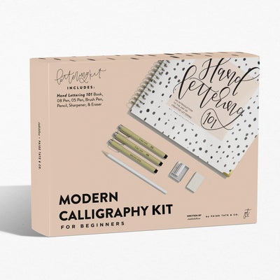 Modern Calligraphy Kit for Beginners: A Creative Craft Kit for Adults featuring Hand Lettering 101 Book, Brush Pens, Calligraphy Pens, and More (Calligraphy Practice Book Series)