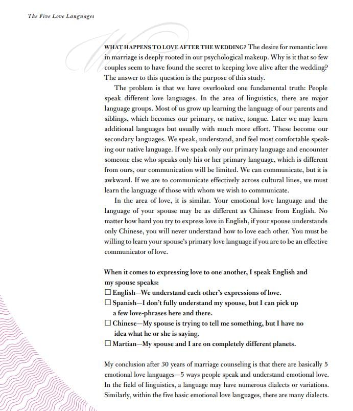 Five Love Languages, Small Group Study Edition