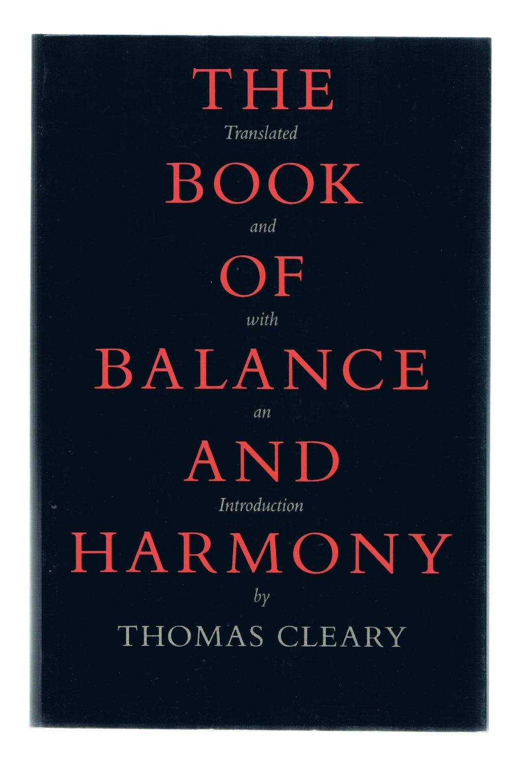 The Book of Balance and Harmony