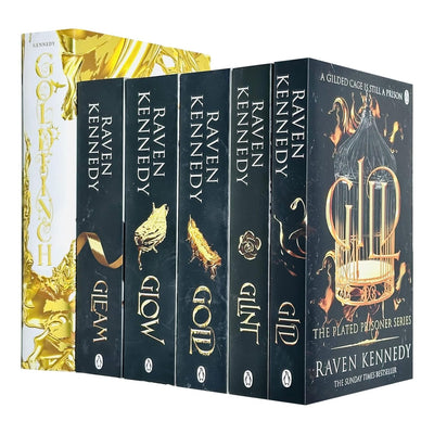 The Plated Prisoner Series 6 Books Collection Set By Raven Kennedy(Gild, Glint, Gleam, Glow, Gold & Goldfinch)
