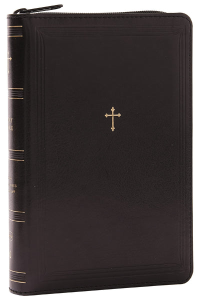 NKJV Compact Paragraph-Style Bible w/ 43,000 Cross References, Black Leathersoft Zipper Closure, Red Letter, Comfort Print: Holy Bible, New King James Version: Holy Bible, New King James Version