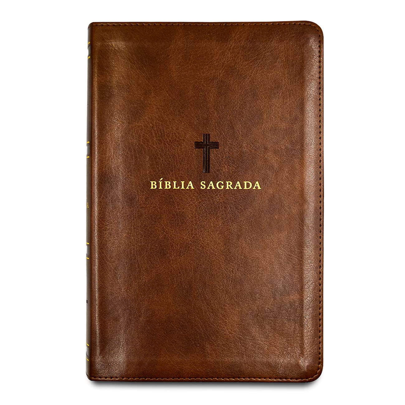 Biblia Sagrada Acf Couro Soft Marrom Letra Grande Leitura Perfeita (Em Portugues do Brasil)