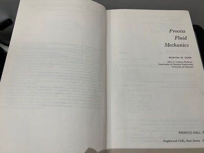 Process Fluid Mechanics, (Prentice-Hall International Series in the Physical and Chemical Engineering Sciences)