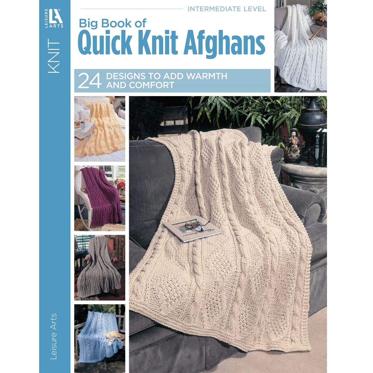 Big Book of Quick Knit Afghans-24 Quick & Easy Solid-Color Wraps