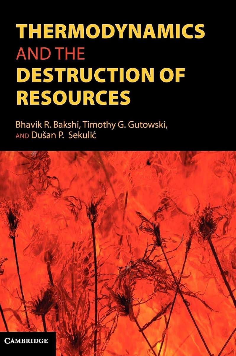 Thermodynamics and the Destruction of Resources