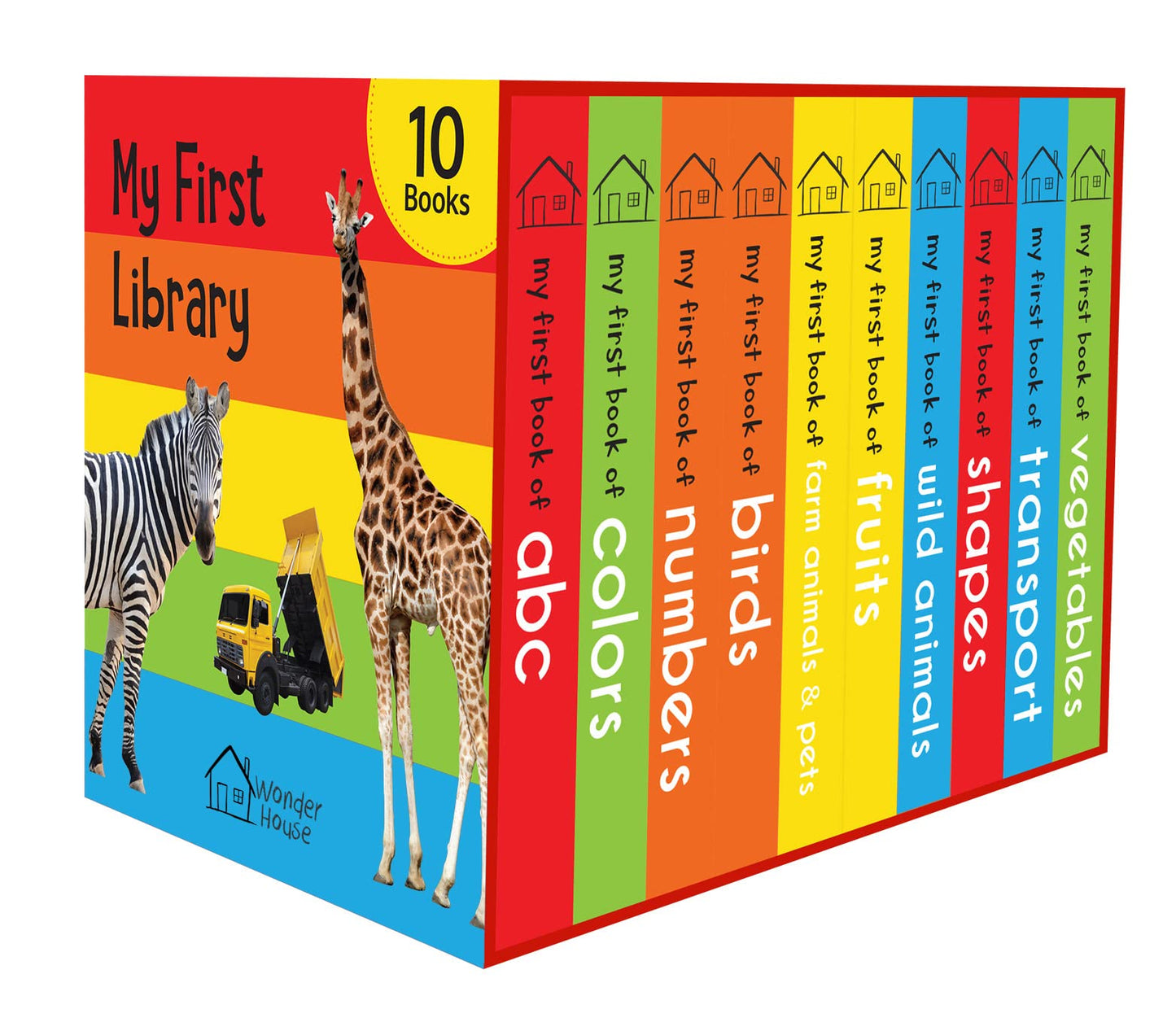 My First Library: Boxset of 10 Board Books for Kids by Wonde