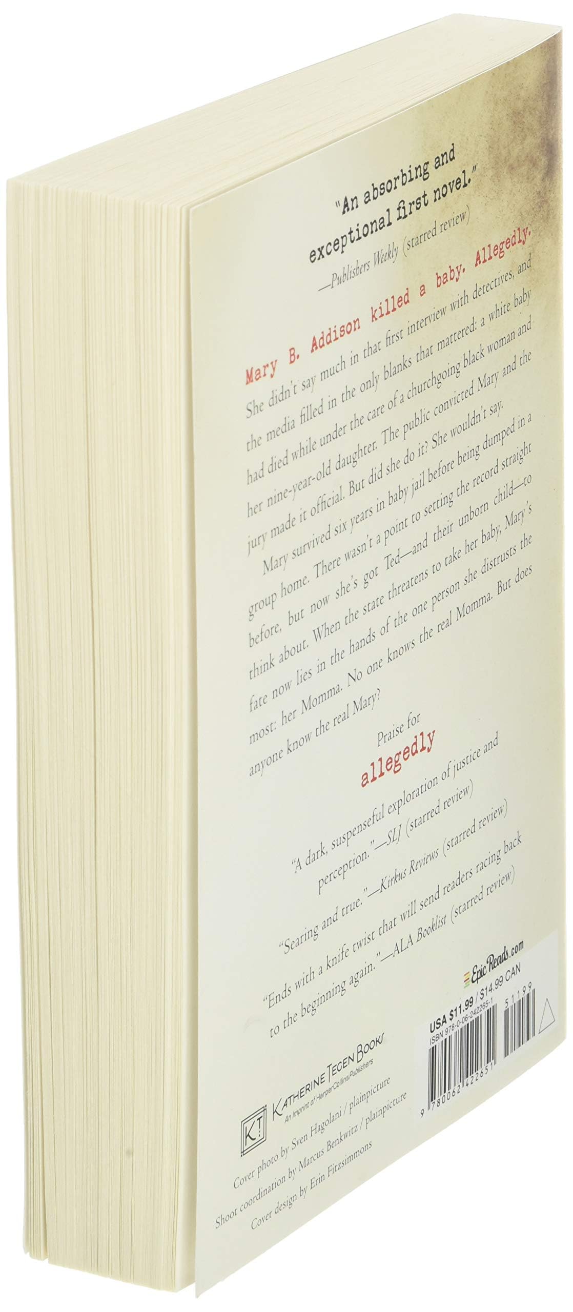 Allegedly: A Psychological Thriller by Tiffany D. Jackson