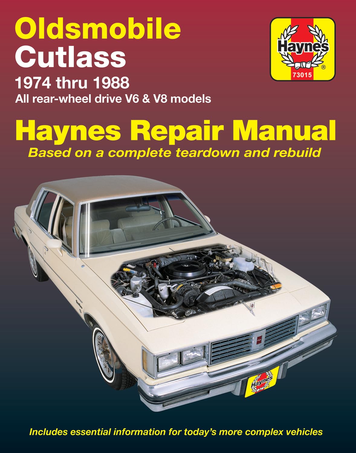 Oldsmobile Cutlass & Cutlass Supreme V6 & V8 Gas Engines (74-88) Haynes Repair Manual (Does not include info specific to diesel engine models. ... exclusion noted) (Haynes Repair Manuals)