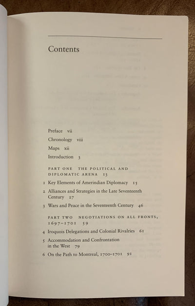 The Great Peace of Montreal of 1701: French-Native Diplomacy in the Seventeenth Century