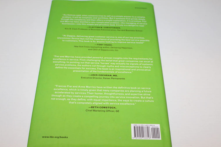 Uncommon Service: How to Win by Putting Customers at the Core of Your Business — back cover