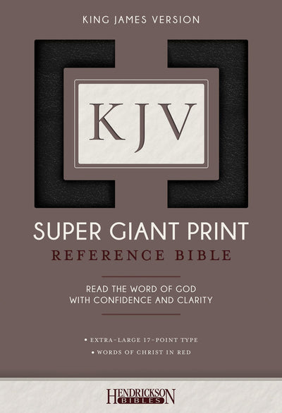 KJV Super Giant Print Reference Bible (Imitation Leather, Bl