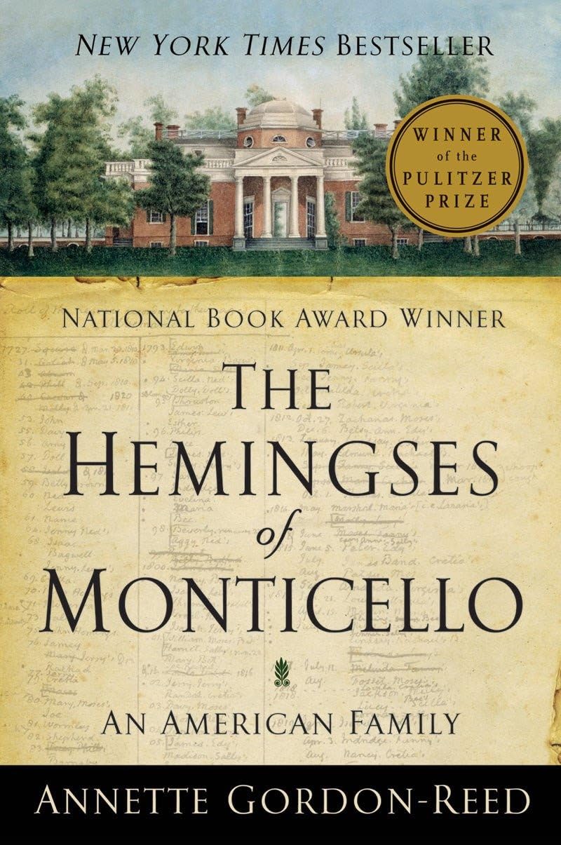 The Hemingses of Monticello: An American Family by Gordon-Re