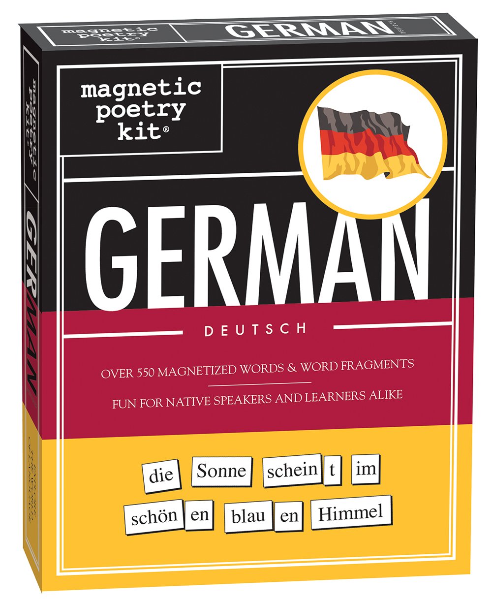 Magnetic Poetry - German Kit - Words for Refrigerator - Write Poems and Letters on the Fridge - Made in the USA