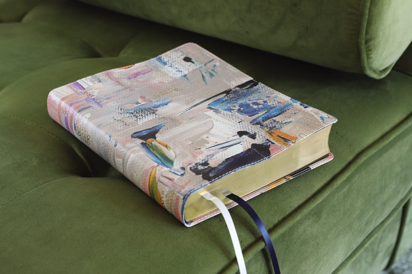 NIV Artisan Collection Bible Leathersoft Multi-color Blue
