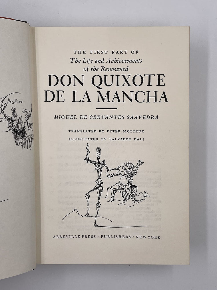 The First Part of the Life & Achievements of the Renowned Don Quixote de la Mancha — back cover