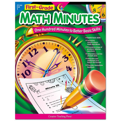 Creative Teaching Press Math Minutes Book, Grade 1