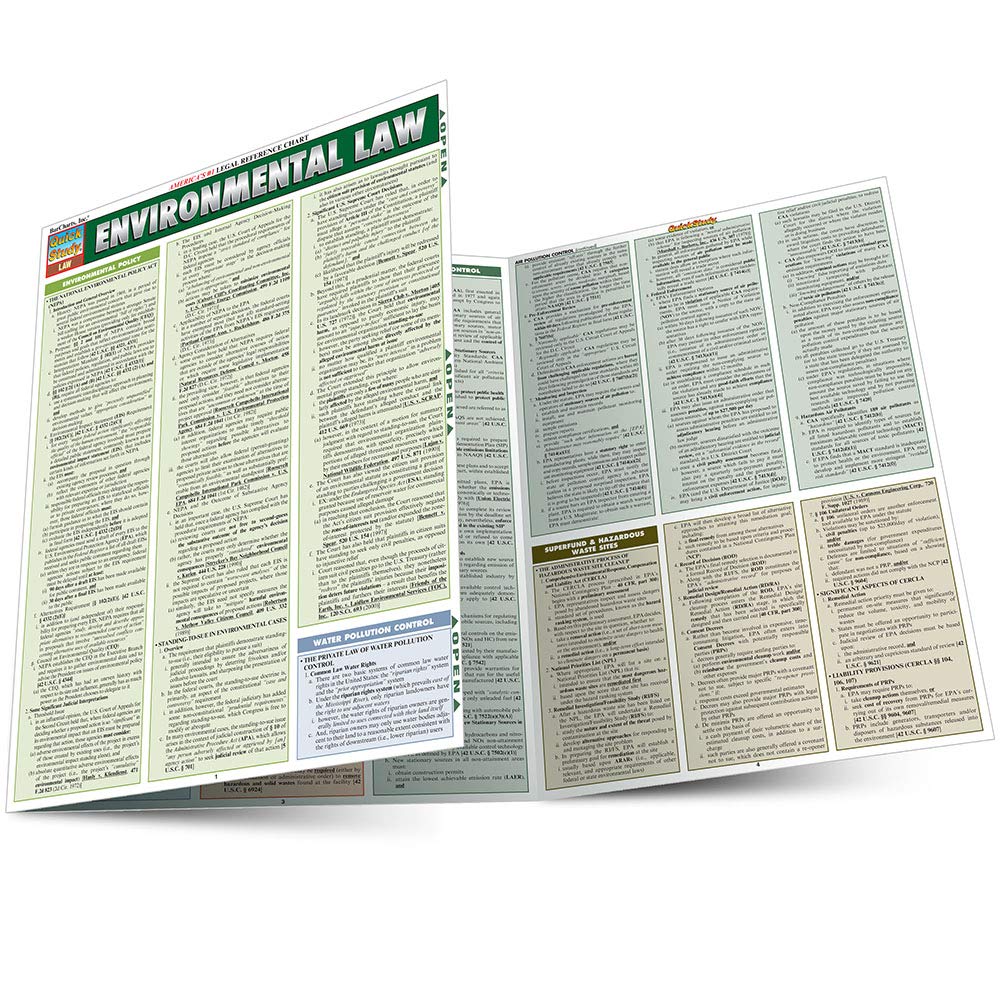 Environmental Law (Tri-Fold Laminated Chart)