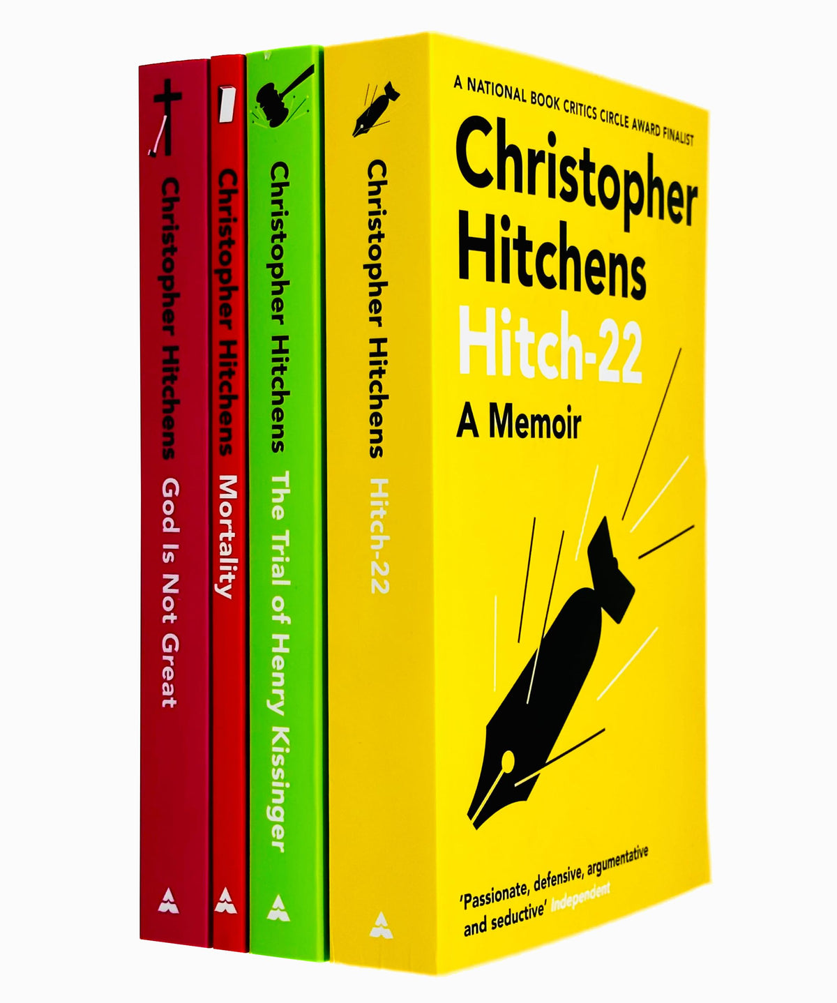 Christopher Hitchens 4 Books Collection Set (Hitch 22, The Trial of Henry Kissinger, Mortality & God Is Not Great)