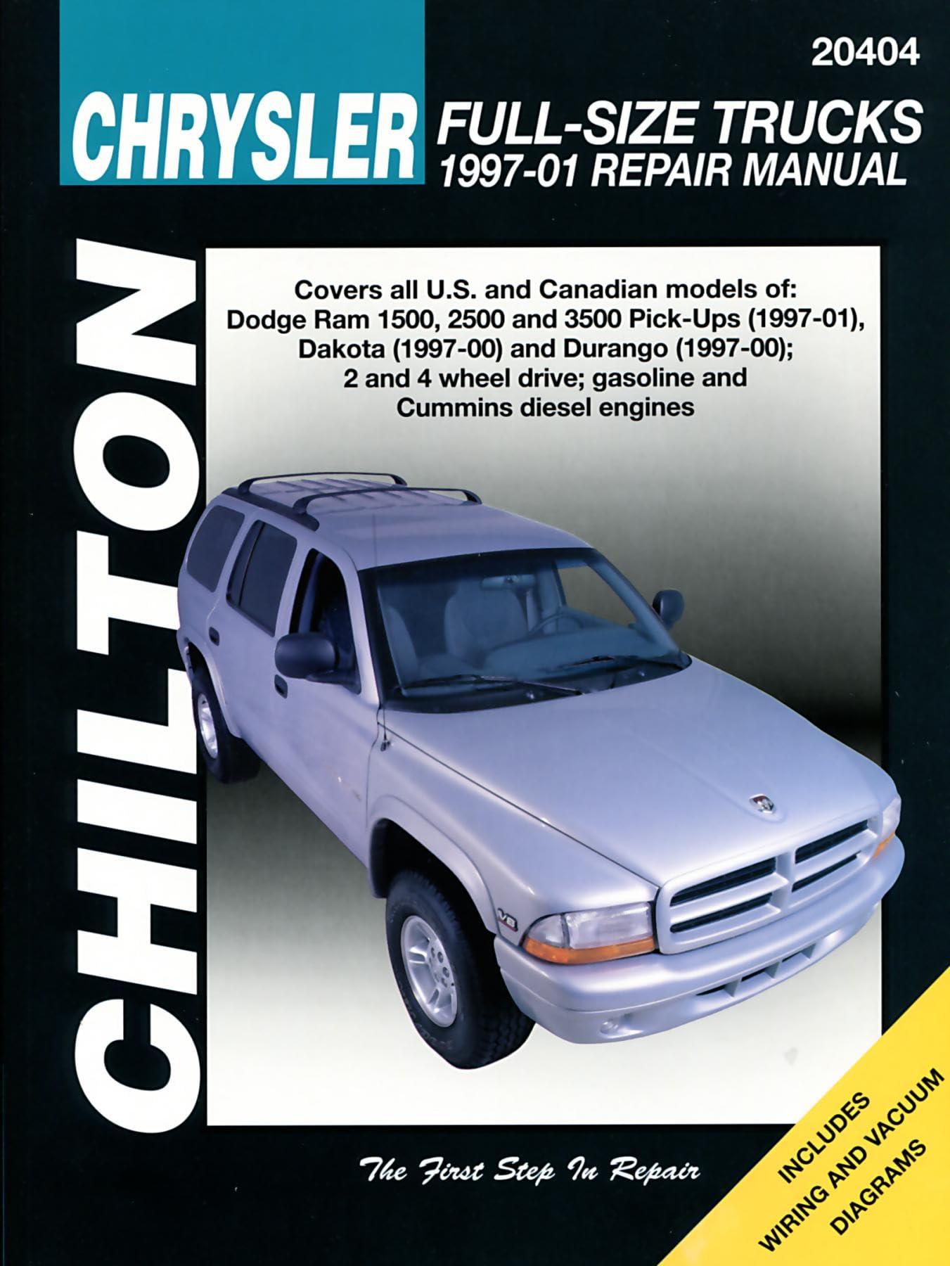 Chilton Chrysler Full-Size Trucks 1997-01 Repair Manual: Covers All U.S. and Can