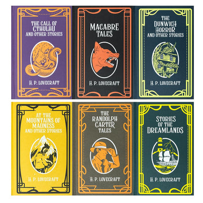 The H.P. Lovecraft 6 Book Hardback Collection Set (Macrabre Tales, Stories of the Dreamlands, The Randolph Carter Tales,The Call of Cthulhu & Other Stories)