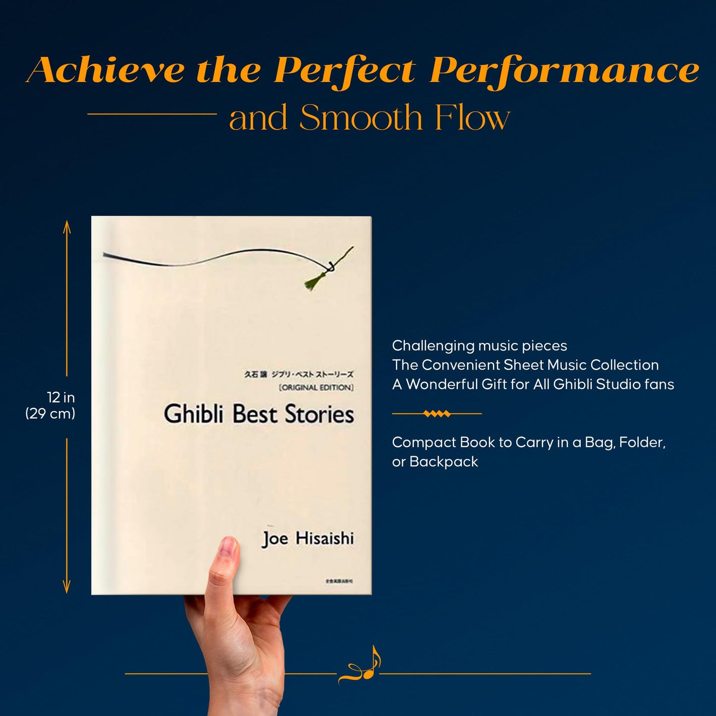 Ghibli Best Stories Piano Book - Original Edition Studio Ghibli Sheet Music Collection for Piano Solo 13 Iconic Film Themes from Miyazaki Movies Anime Songbook
