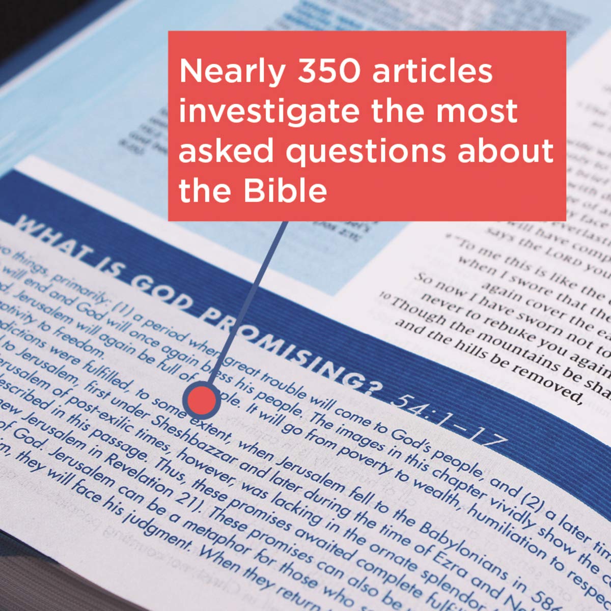 NIV, Quest Study Bible, Hardcover, Blue, Comfort Print: The